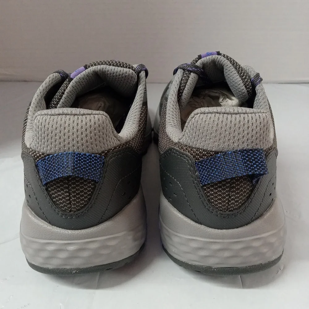New Balance 410v8 Shoes Women's Size 7 Grey Blue Trail Running Sneakers WT410LQ8